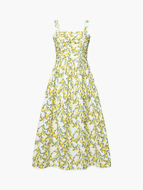 Citrus Barletta Ruched Midi Dress