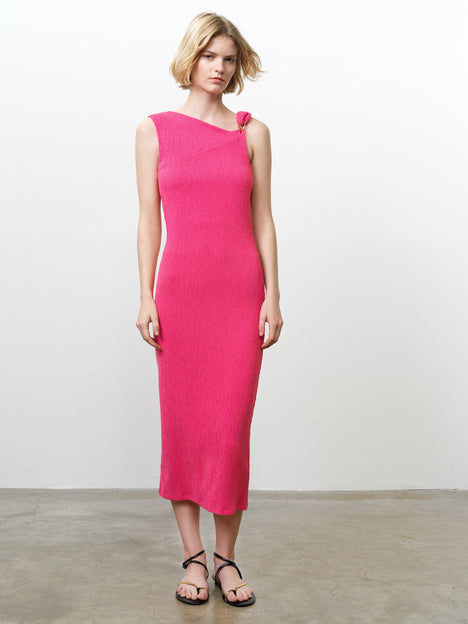 Trixie Soft Textured Midi Dress