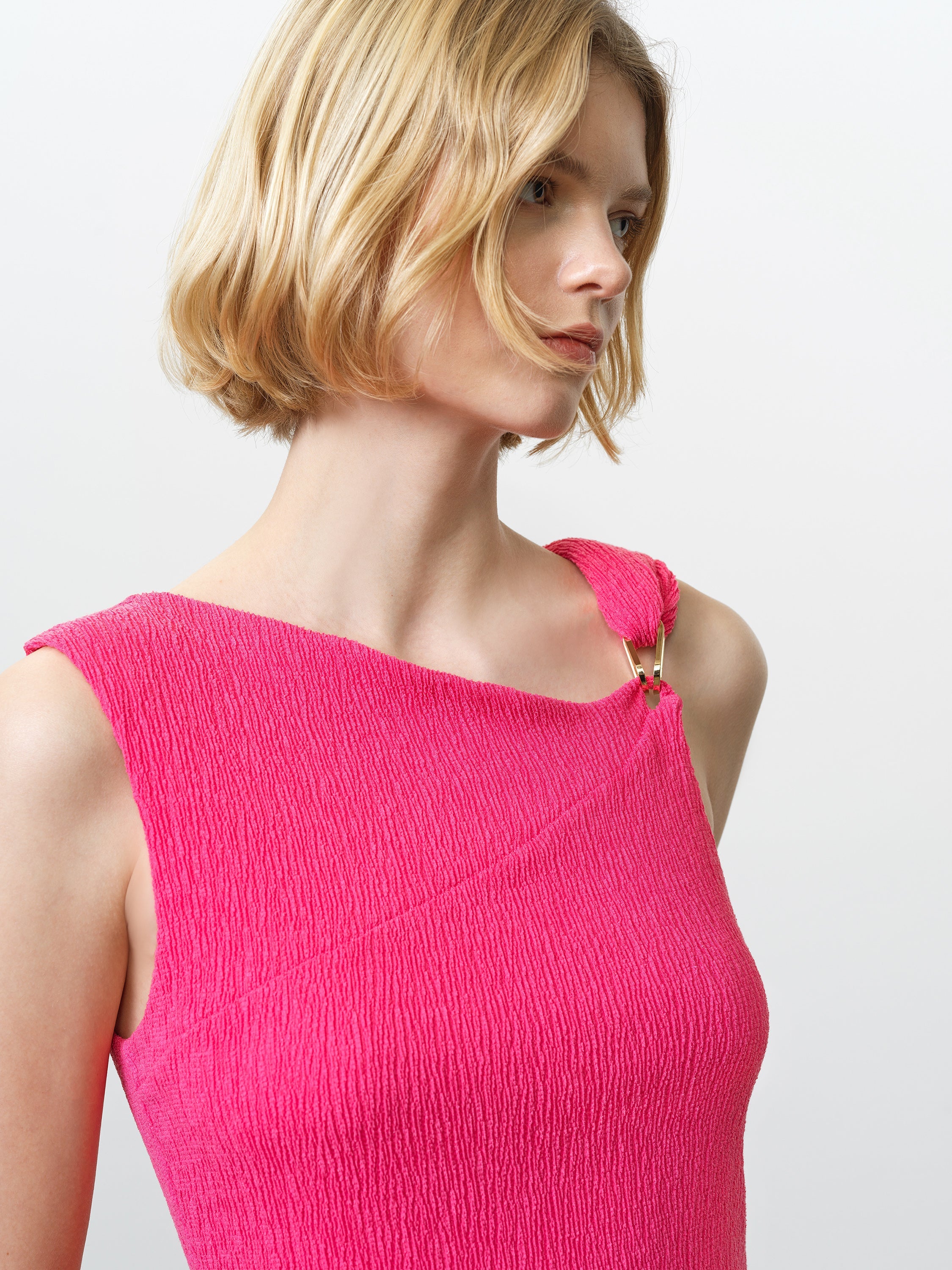Trixie Soft Textured Midi Dress
