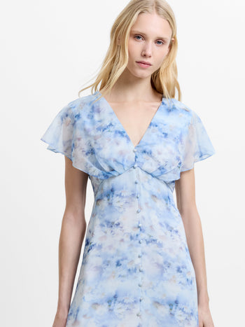 Daisy Emina Georgette Midi Dress