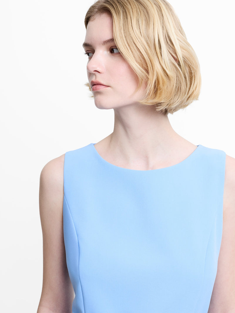 Azra Twill Belted Mini Dress