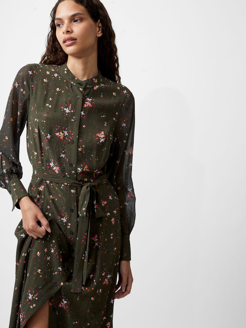 Carina Eco Delphine Georgette Mix Shirt Dress French Connection EU