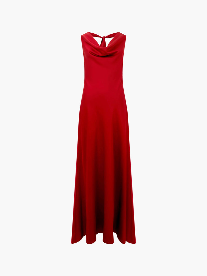 Ennis Eco Satin Halterneck Midi Dress