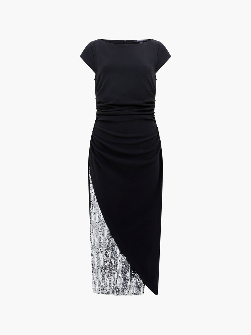 Zanna Jersey Sequin Mix Midi Dress