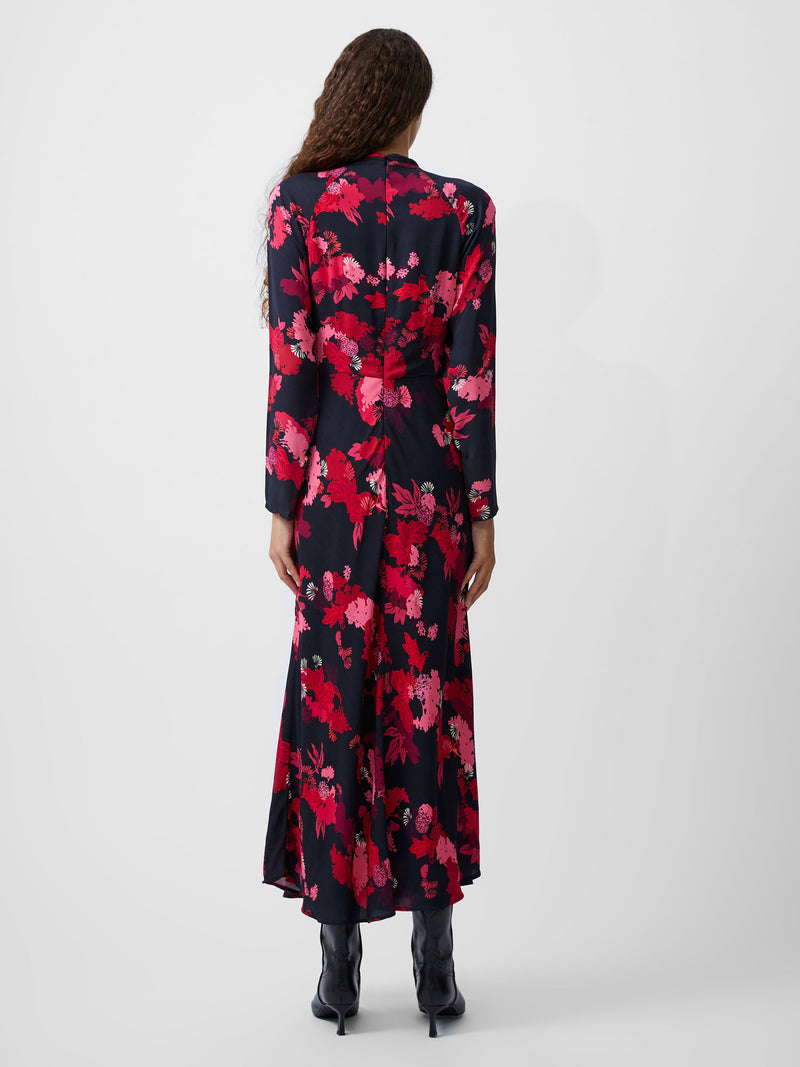 Foliage Chiara Tie Knot Neck Dress