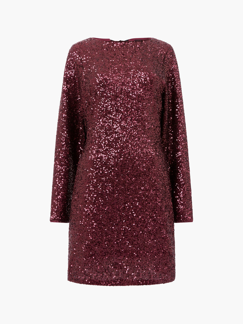 Elena Sequin Bow Back Mini Dress