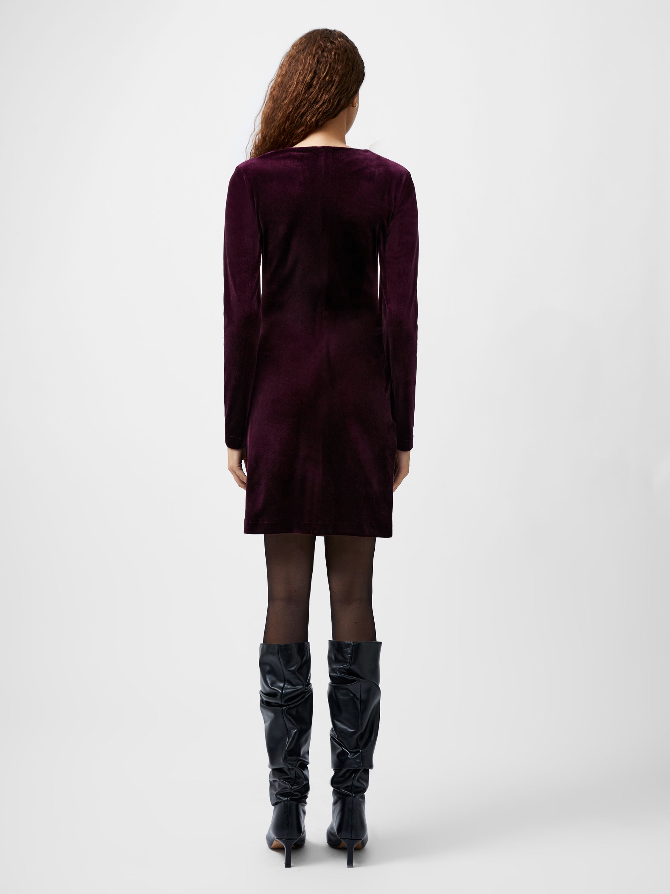 Viola Velvet Long Sleeve Bodycon Mini Dress