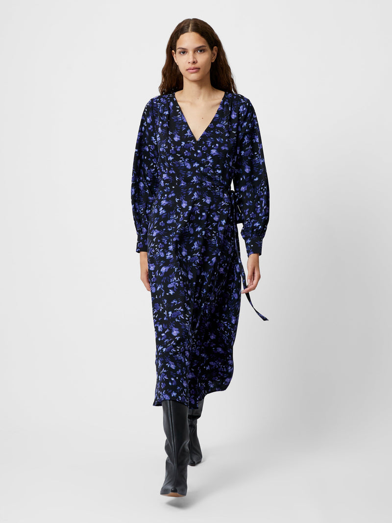 French connection floral wrap dress hotsell