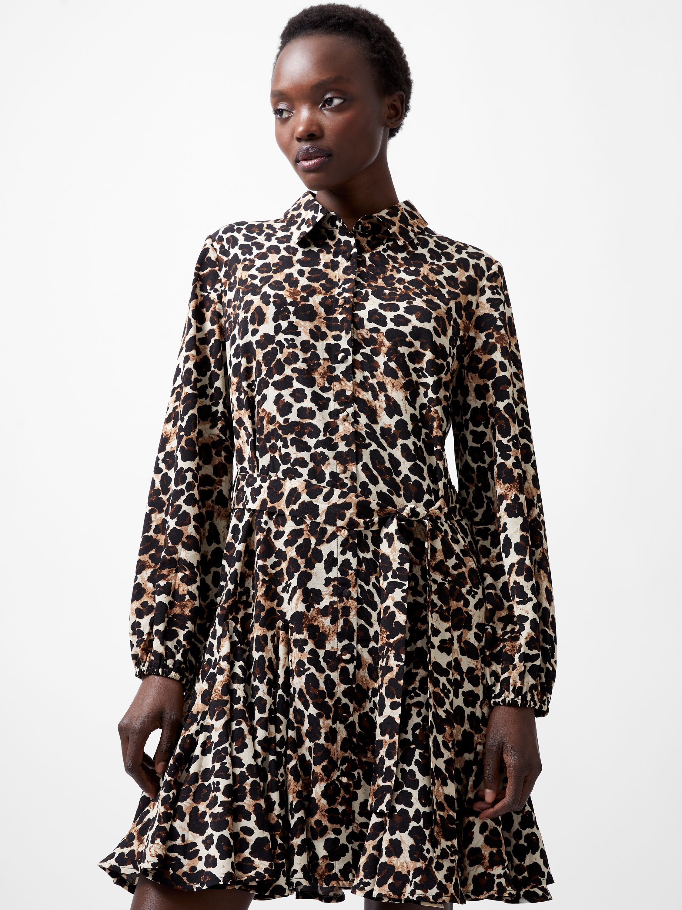 【関税込】FrenchConnectionワンピース☆Leopard Print Swing Dr Leopard Print Swing Dress Multi | French Connection EU