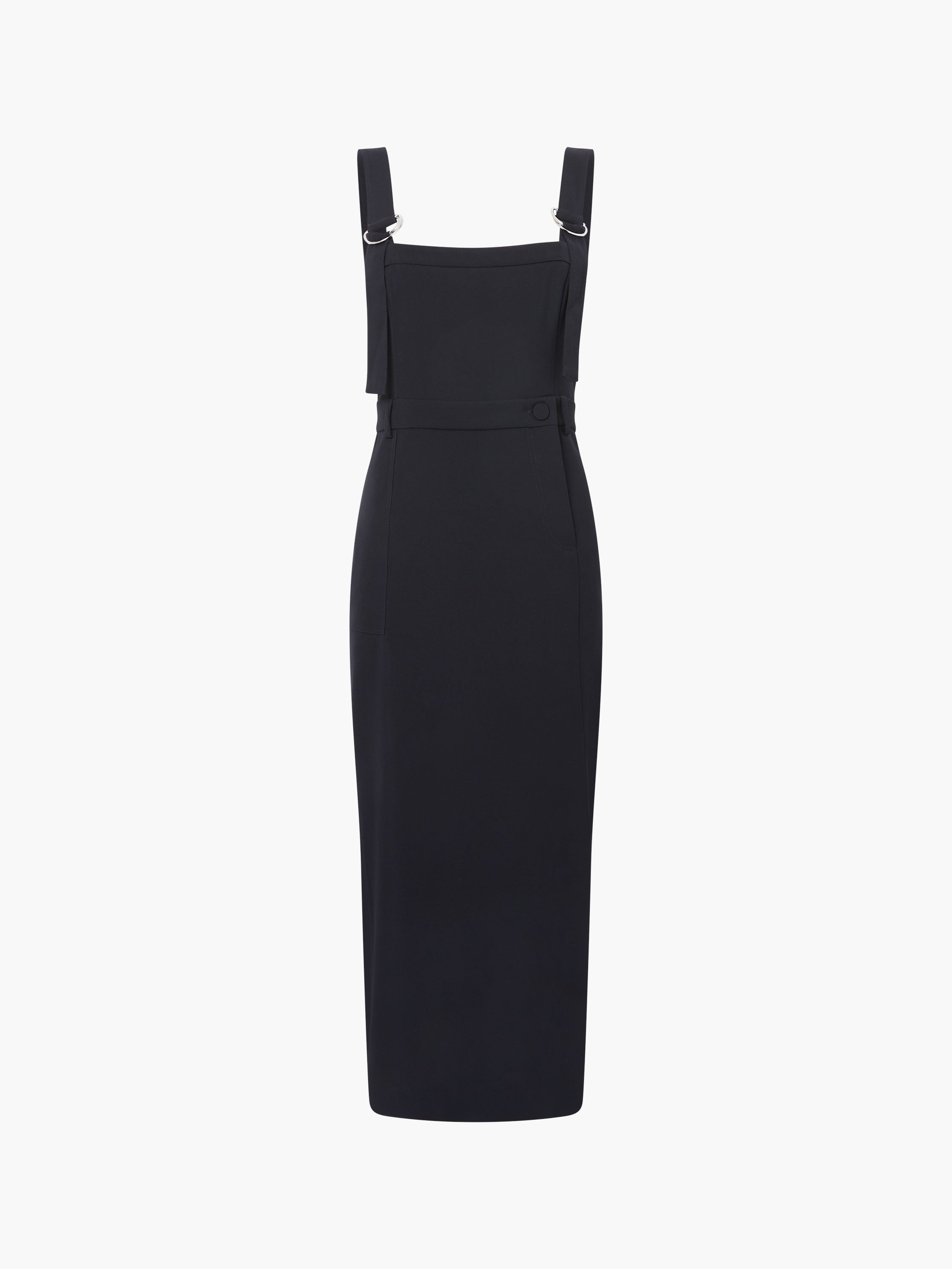 【関税込】FrenchConnectionワンピース☆Harrie Pinafore Midi D Harrie Suiting Pinafore Midi Dress Black | French Connection EU