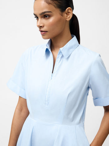 Isabelle Poplin Mini Shirt Dress