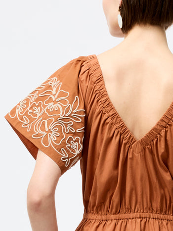 Cambria Cotton Embroidered Dress