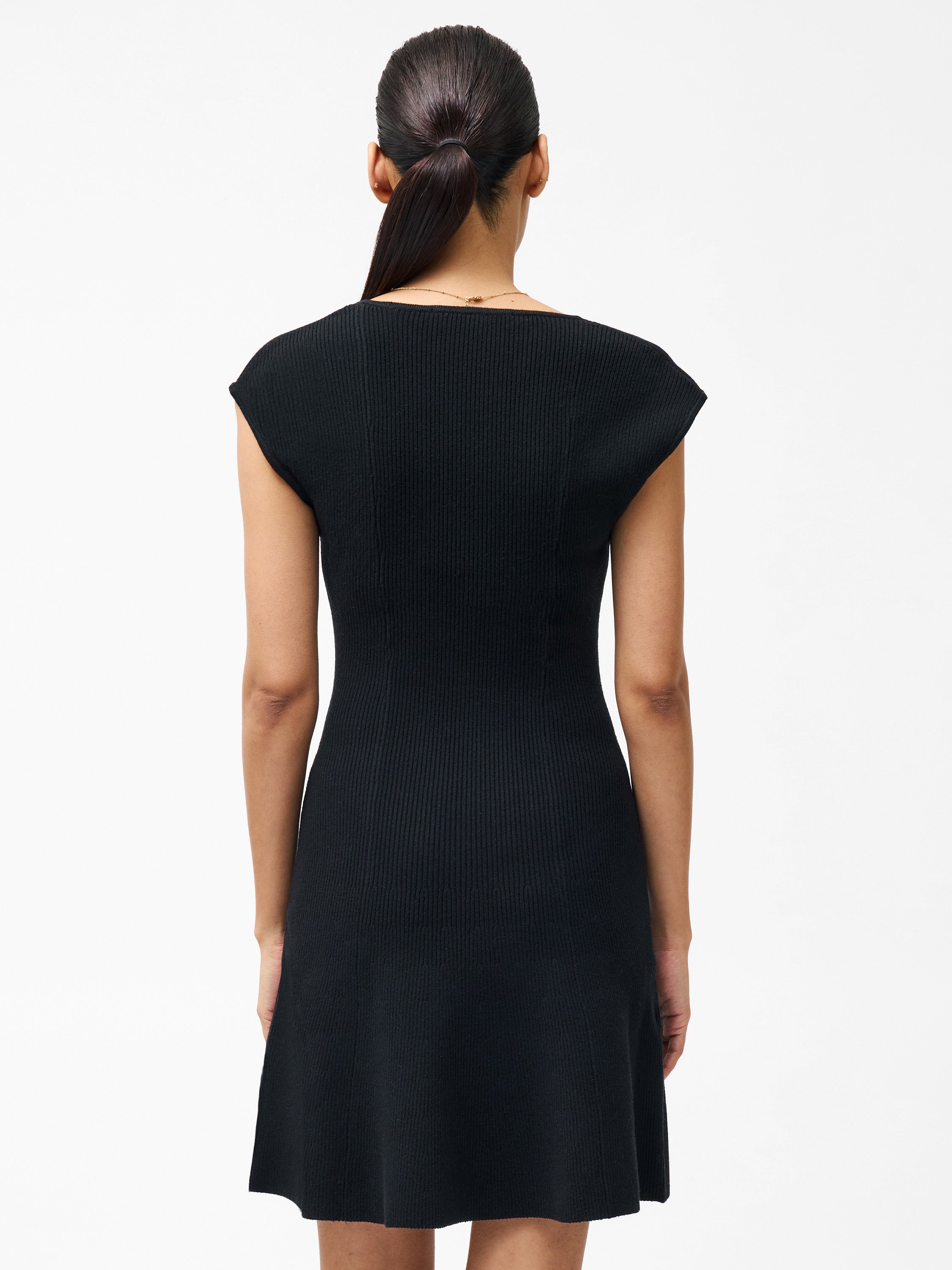 Cosysoft Tie Front Flared Mini Dress