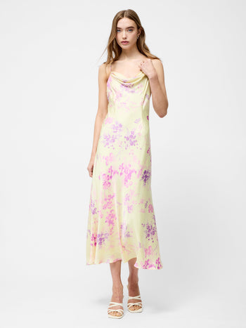 Elyria Oona Satin Midi Dress