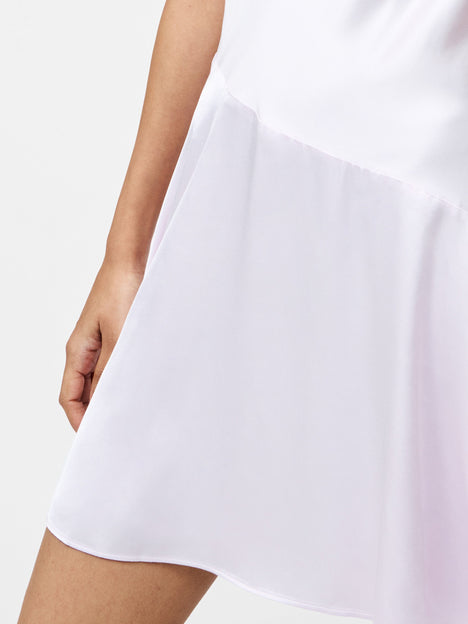 Oona Satin Asymmetrical Mini Dress