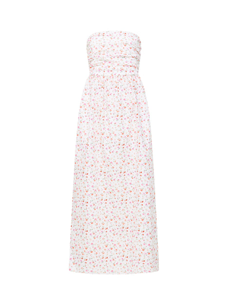 Nomi Cotton Bandeau Maxi Dress
