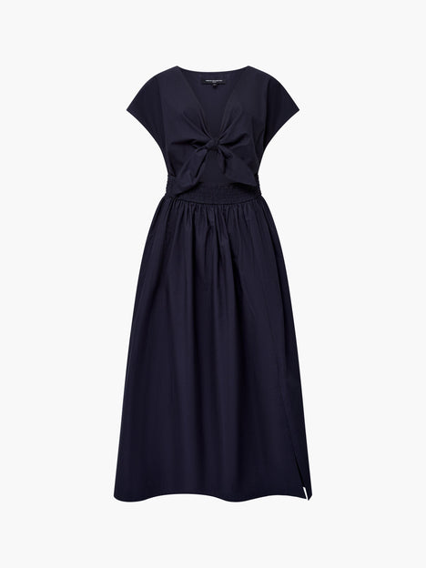 Barletta Poplin Tie Midi Dress