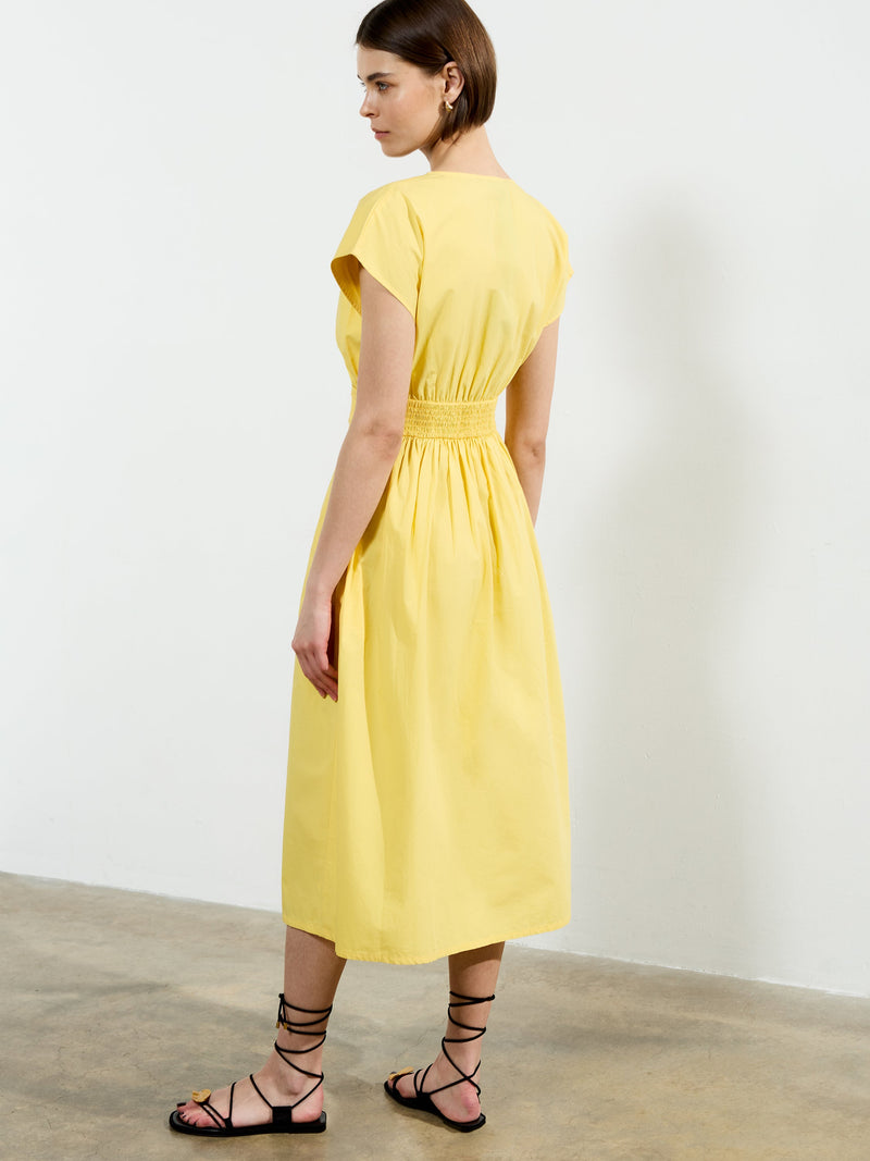 Barletta Poplin Tie Midi Dress