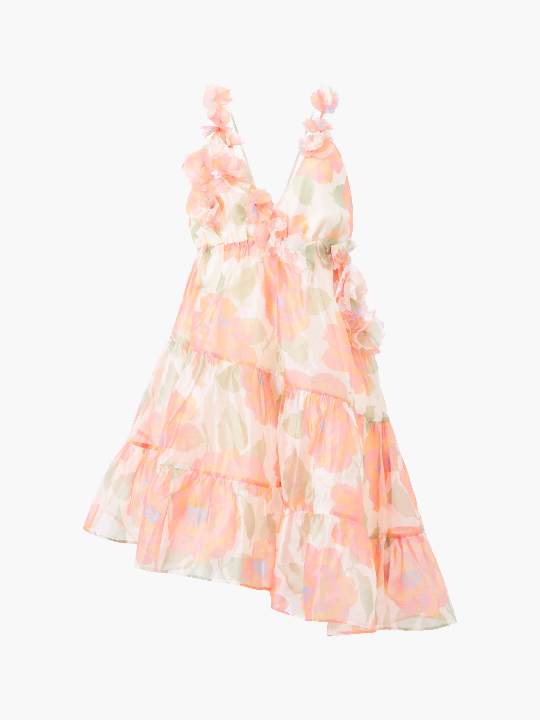 strapless open back dress ODDI Pink Multi Abstract Print Mini Dress – Beach Rose Co