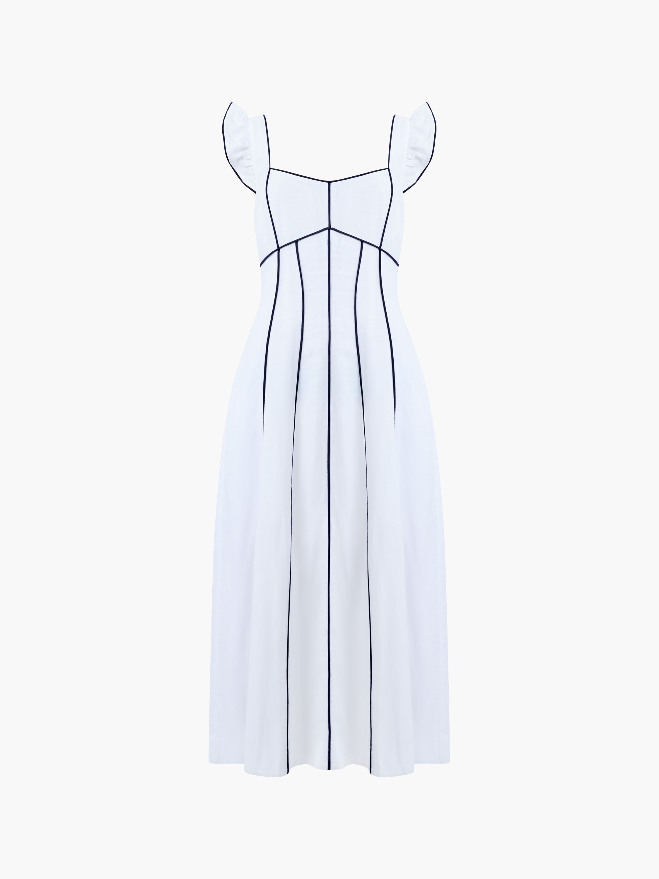 Ariette Linen Flared Dress