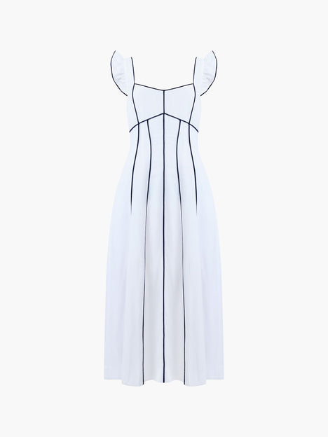 Ariette Linen Flared Dress