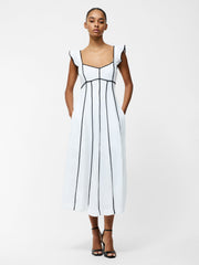 Ariette Linen Flared Dress