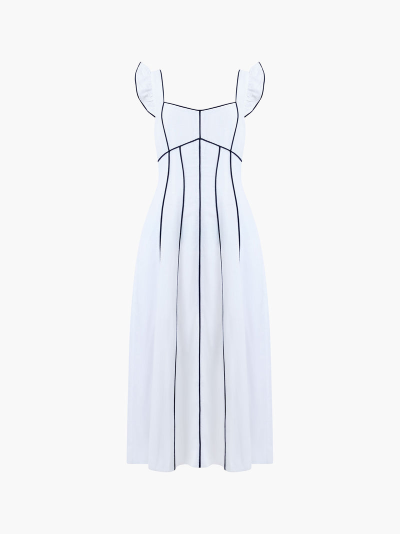 Ariette Linen Flared Dress