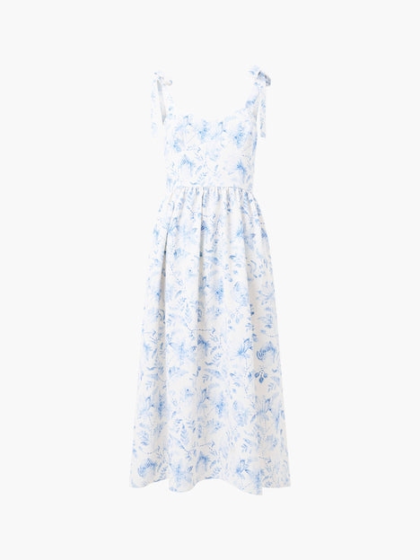 Serenity Dale Crepe Midi Dress