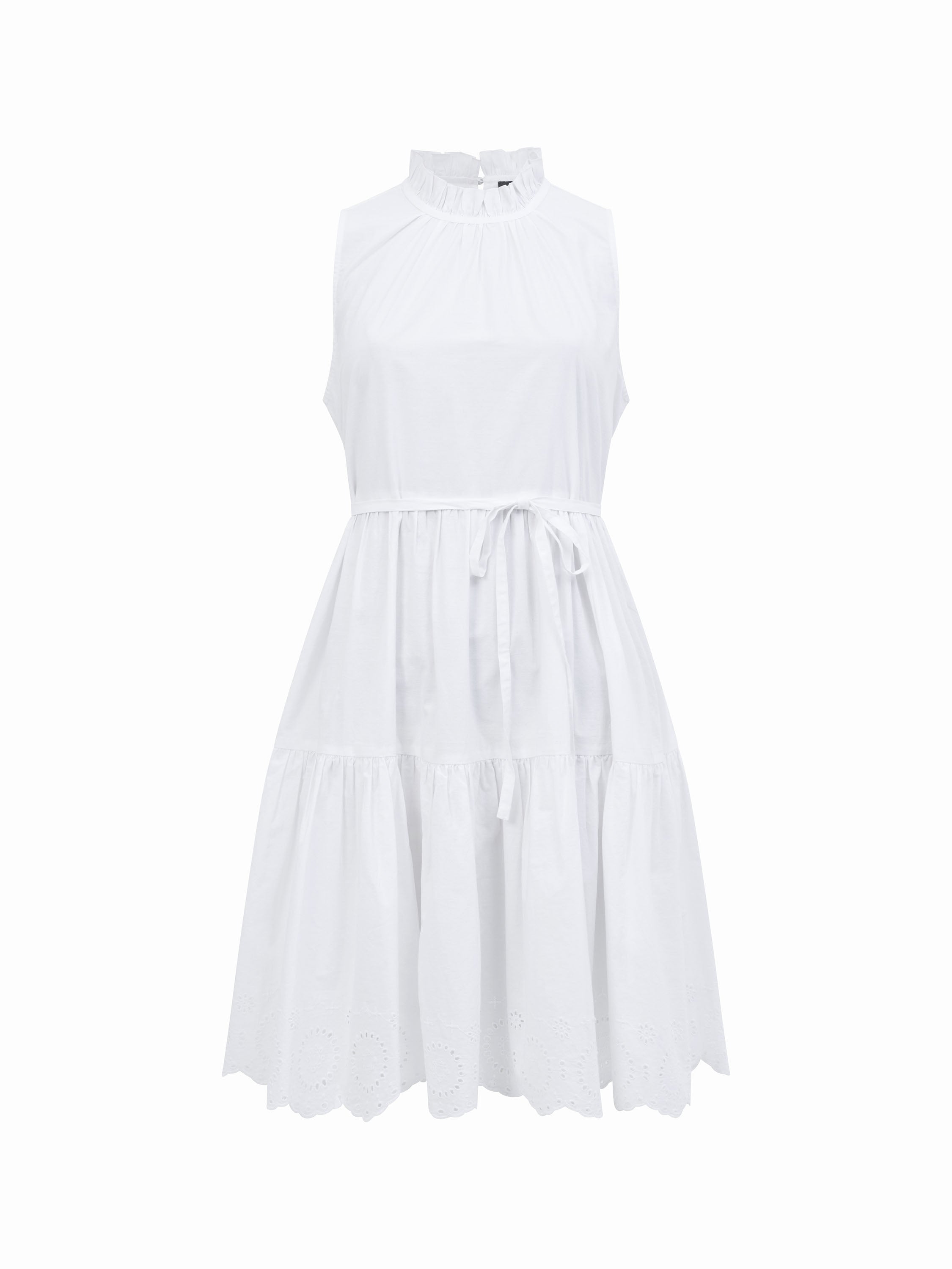 Tiered Broderie Mix Dress
