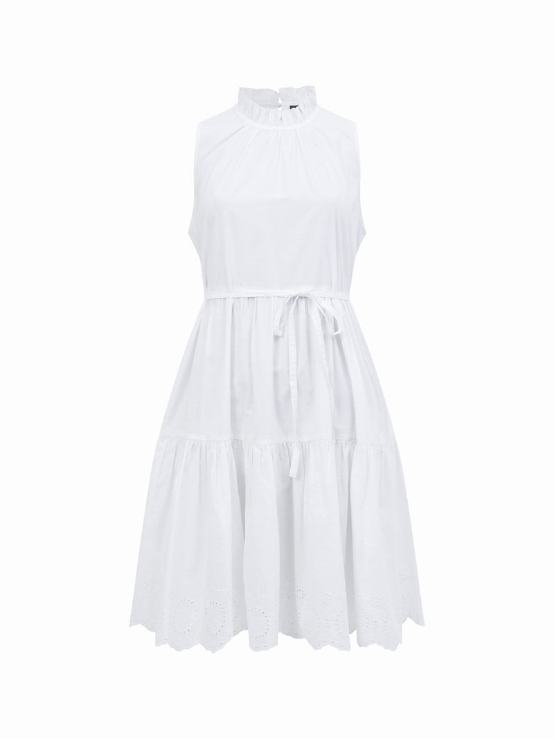 Tiered Broderie Mix Dress