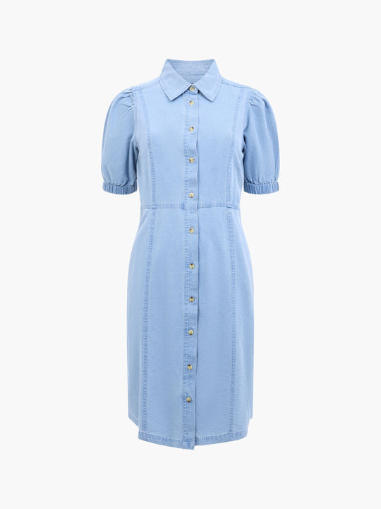 Chambray Button Through Dress