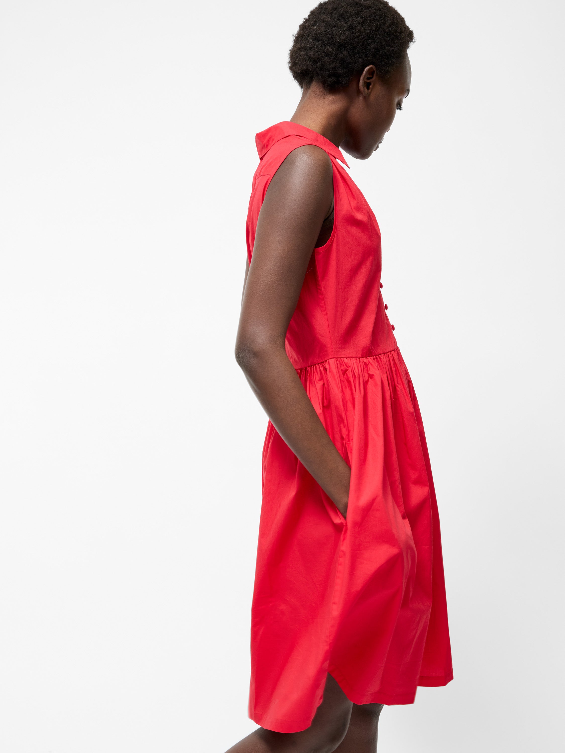 Sleeveless Smock Dress