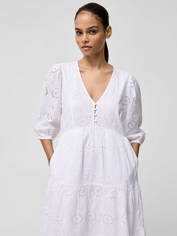 Broderie Anglaise Tiered Dress