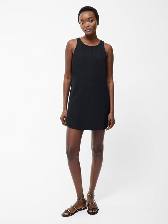 Linen Mix Shift Dress