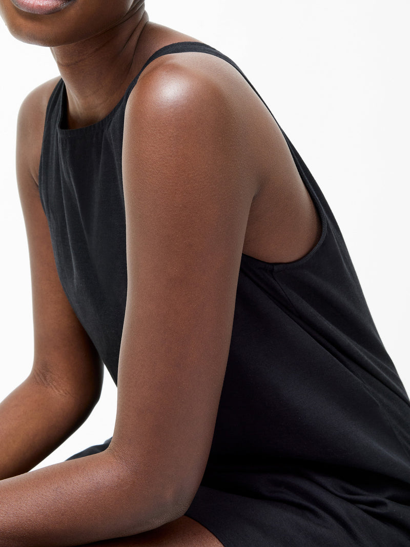 Linen Mix Shift Dress