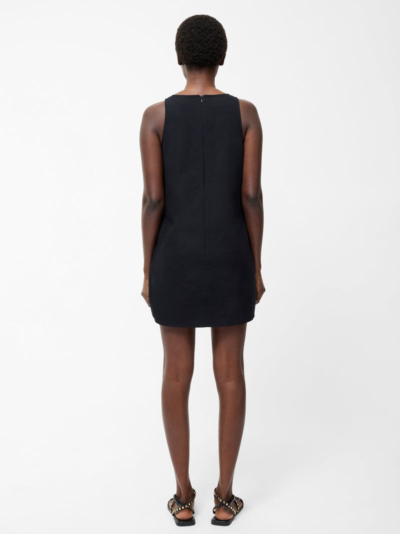 Linen Mix Shift Dress
