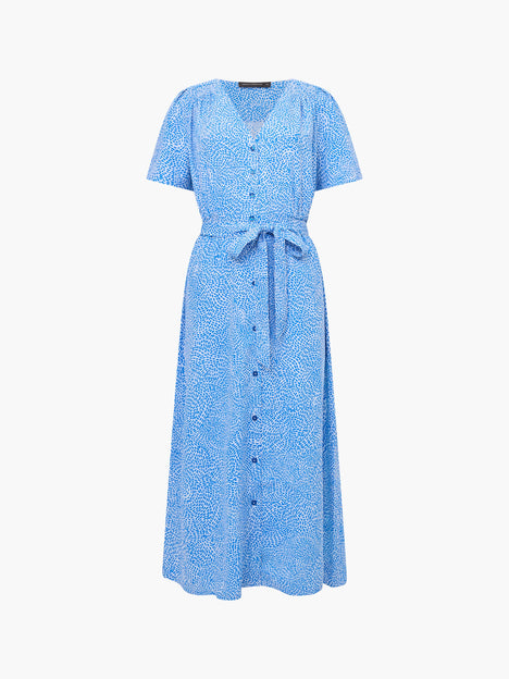 Bernice V Neck Button Through Dress