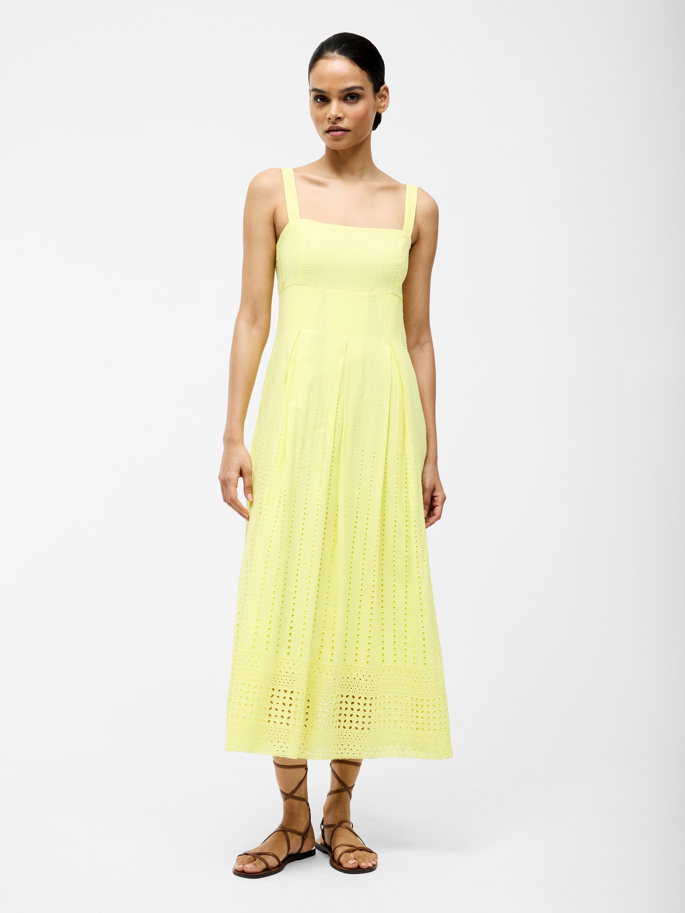 Broderie Strap Dress