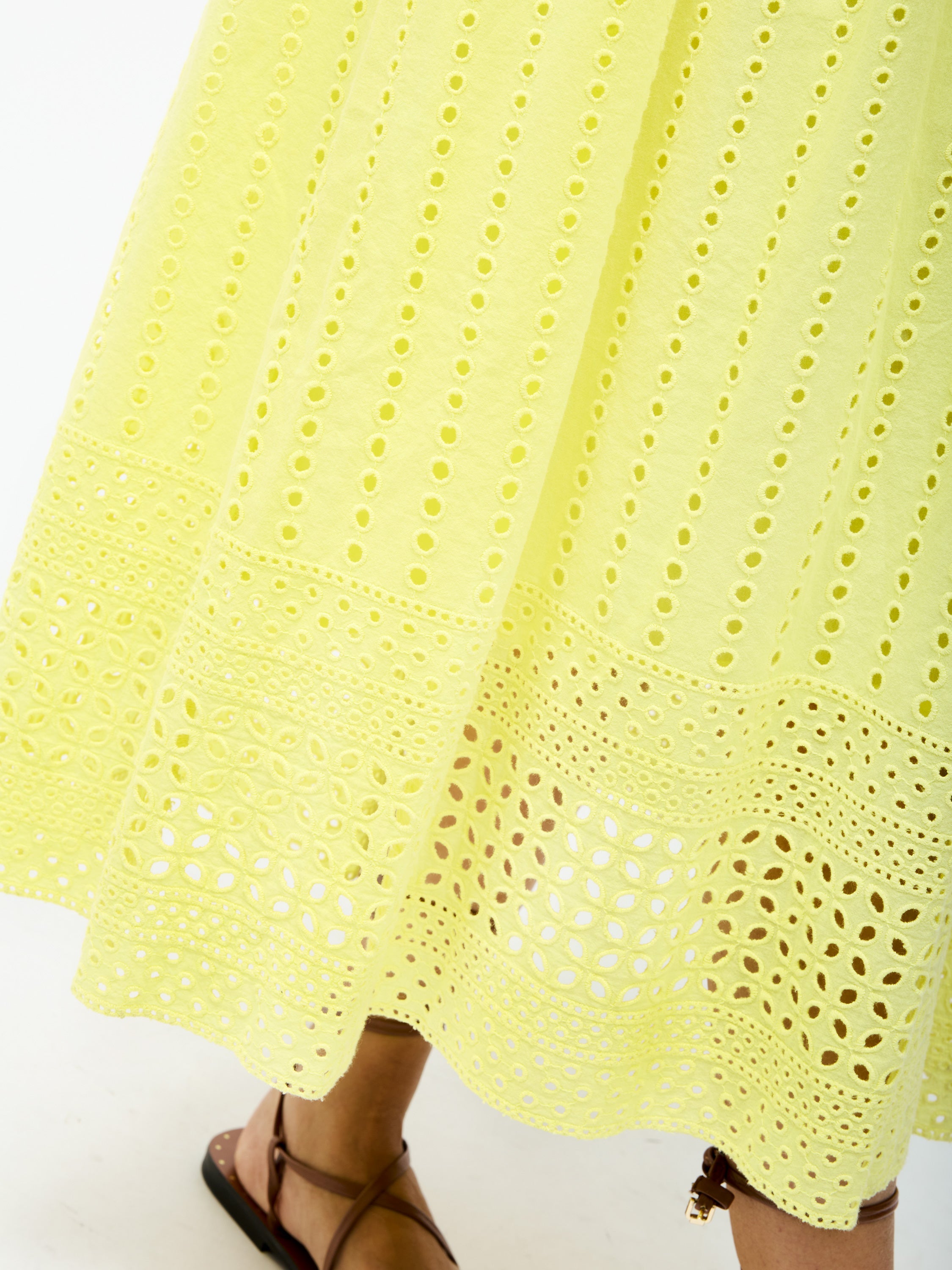Broderie Strap Dress