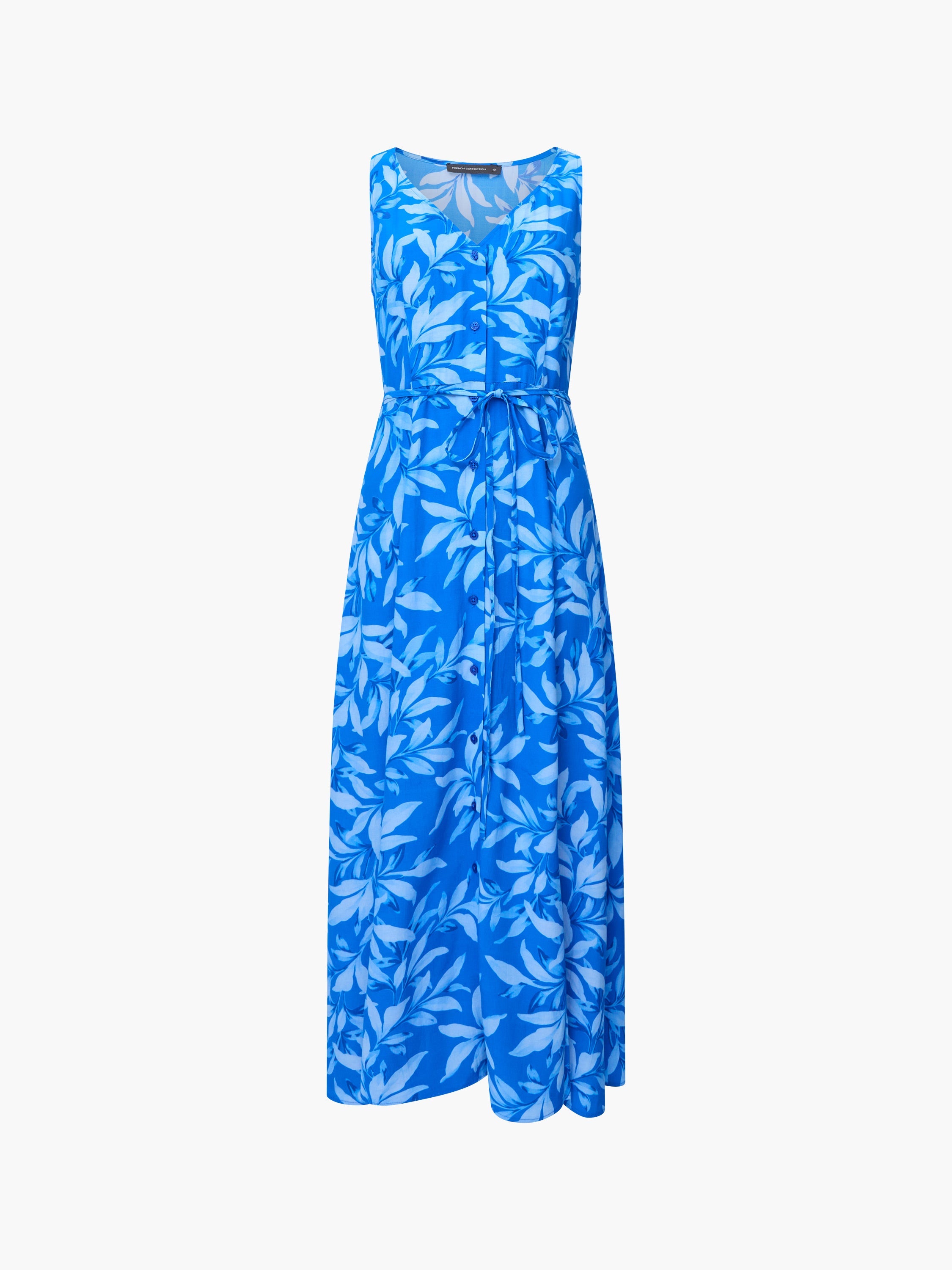 Avalina V Neck Sleeveless Midi Dress