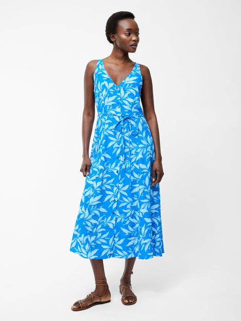 Avalina V Neck Sleeveless Midi Dress