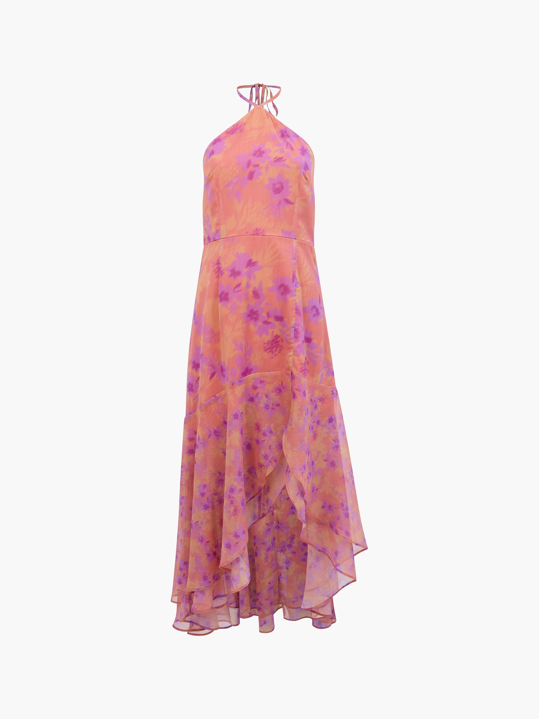 Arla Ruffle Halterneck Dress