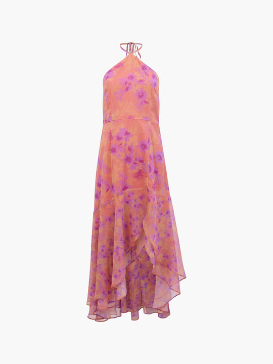 Arla Ruffle Halterneck Dress