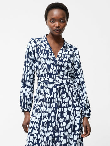 Islanna Long Sleeve Belted Midi Dress