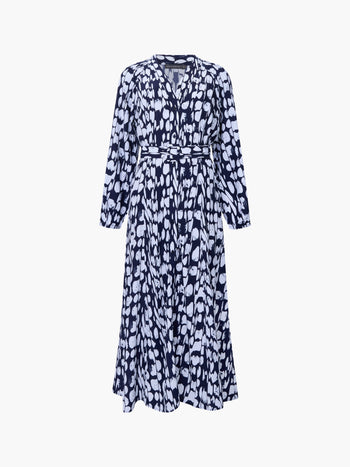 Islanna Long Sleeve Belted Midi Dress