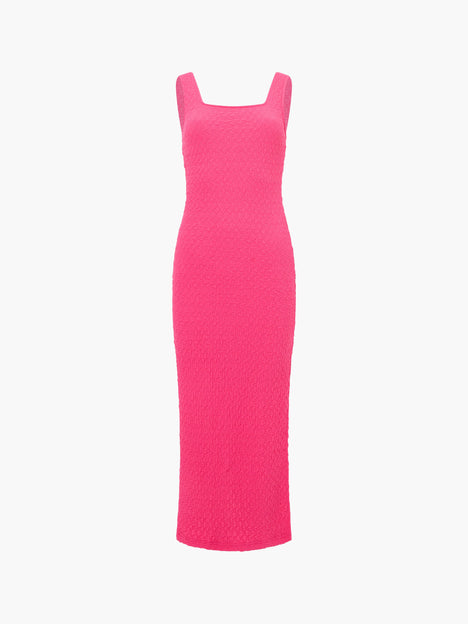 Textured Square Neck Maxi Dress