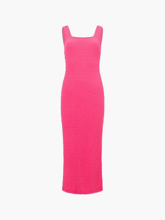 Textured Square Neck Maxi Dress