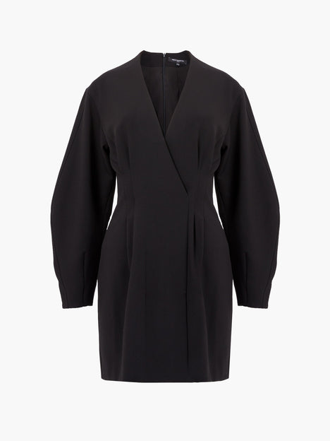 Azra Twill Banana Sleeve Wrap Dress