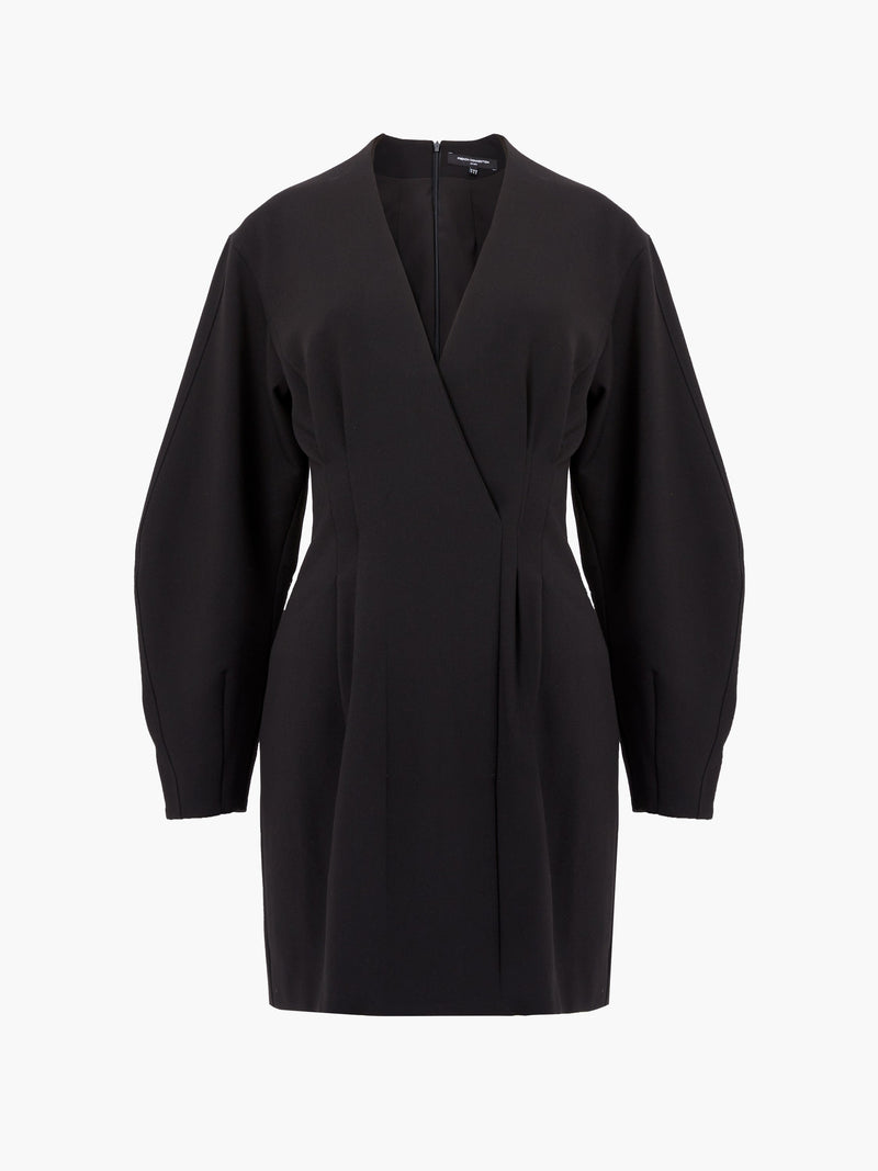 Azra Twill Banana Sleeve Wrap Dress