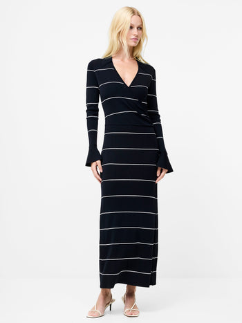 Ottie Knitted Stripe Maxi Dress